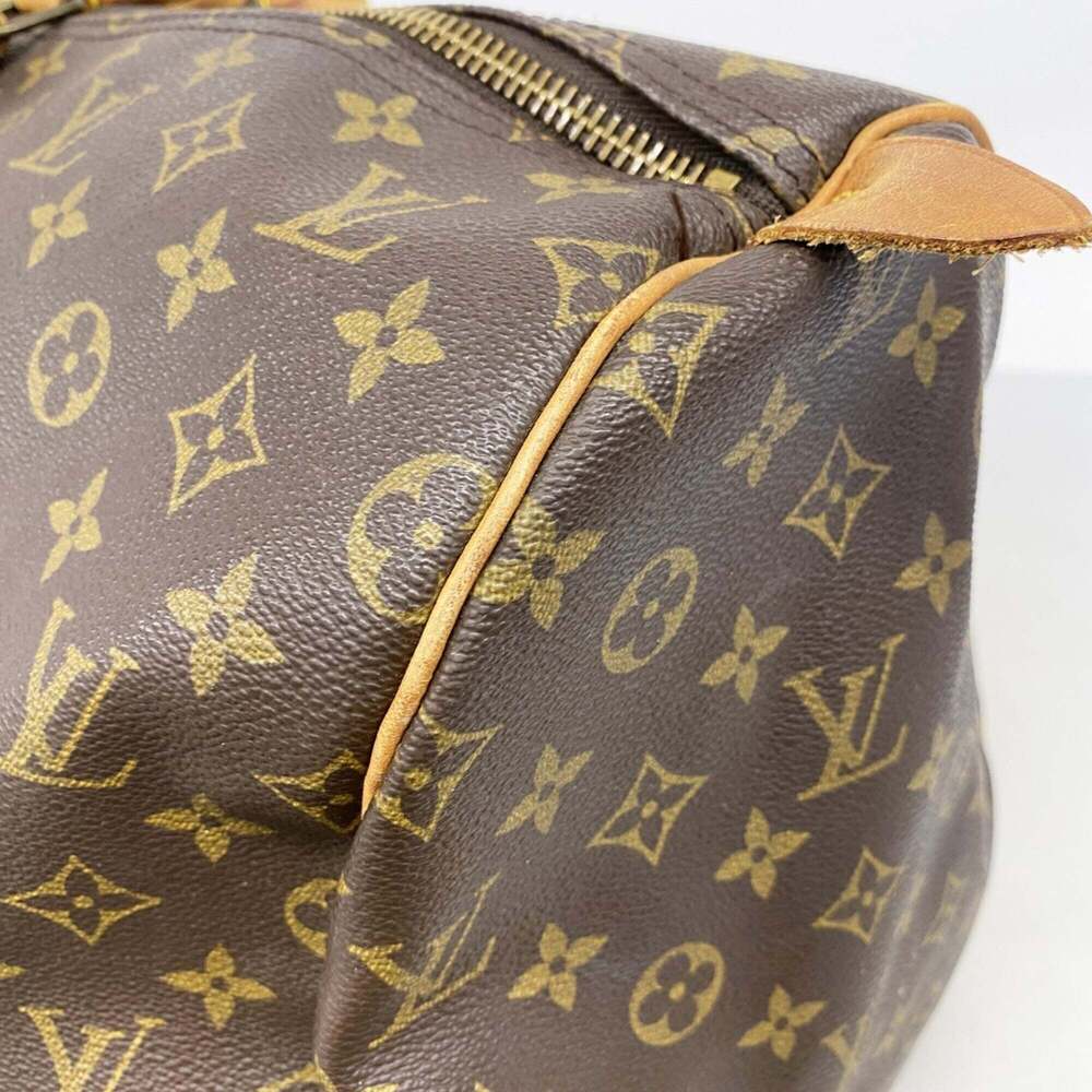 LOUIS VUITTON Brown Monogram Keepall 55 Boston Bag - Picture 7 of 13